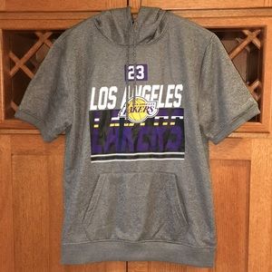 NWOT, LA Lakers Lebron James SS Hooded Jersey